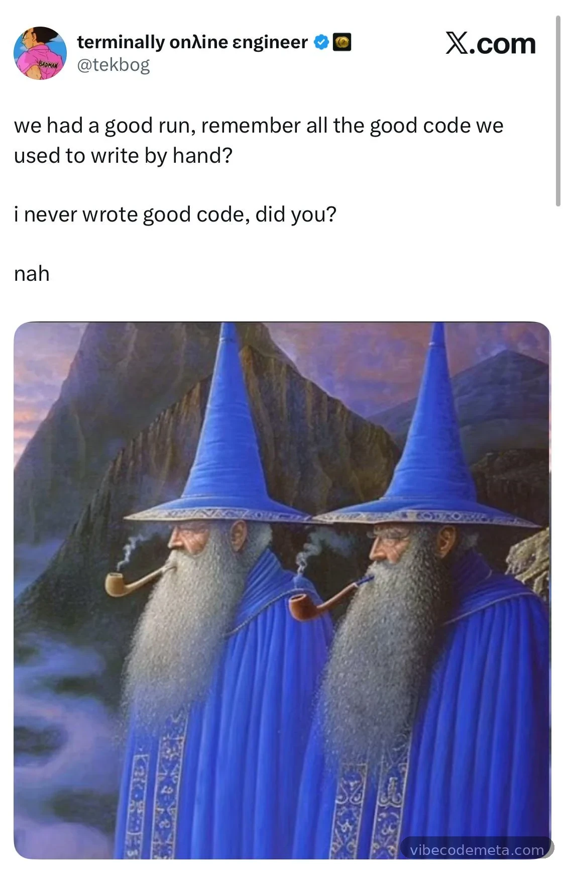 Remember All The Good Code We Used To Write?
